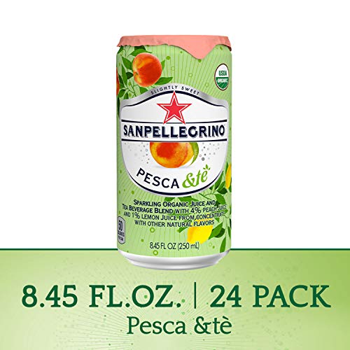 Nước ép trái cây và trà hữu cơ Sanpellegrino Pesca &Te Sparkling 8,45 Fl. Oz. (Gói 24)